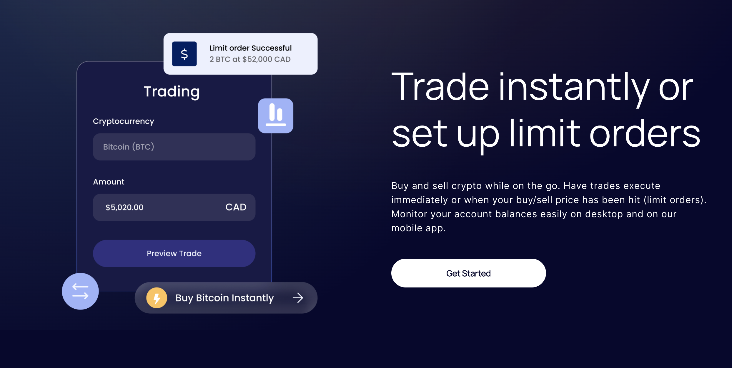 Netcoins App Dashboard