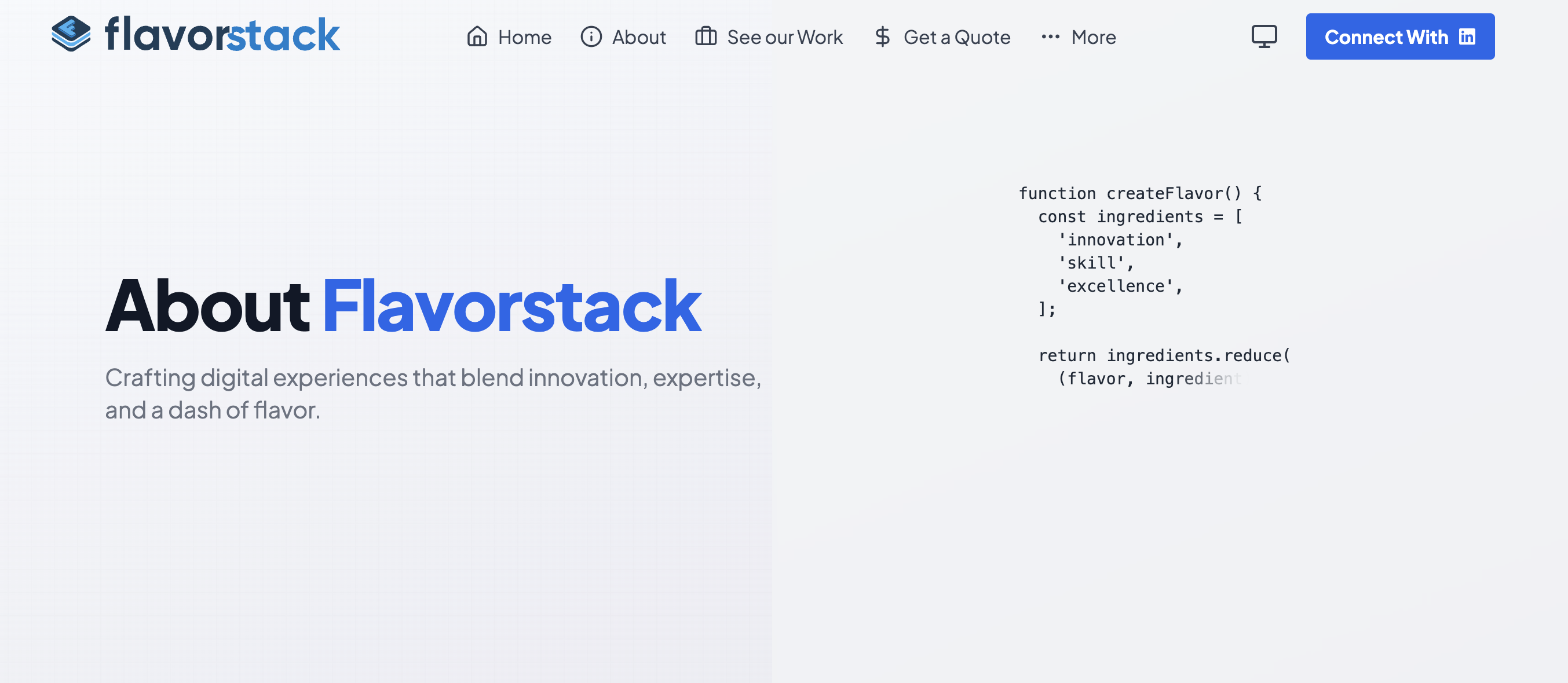 Flavorstack Website
